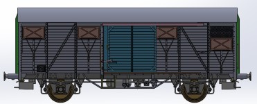 Exact-Train EX20991 - H0 - gedeckter Güterwagen Gmms 14.02 der DR Ep. IV
